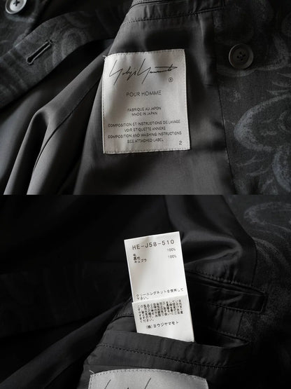Yohji Yamamoto 22AW Dragon Cloud Print Jacket