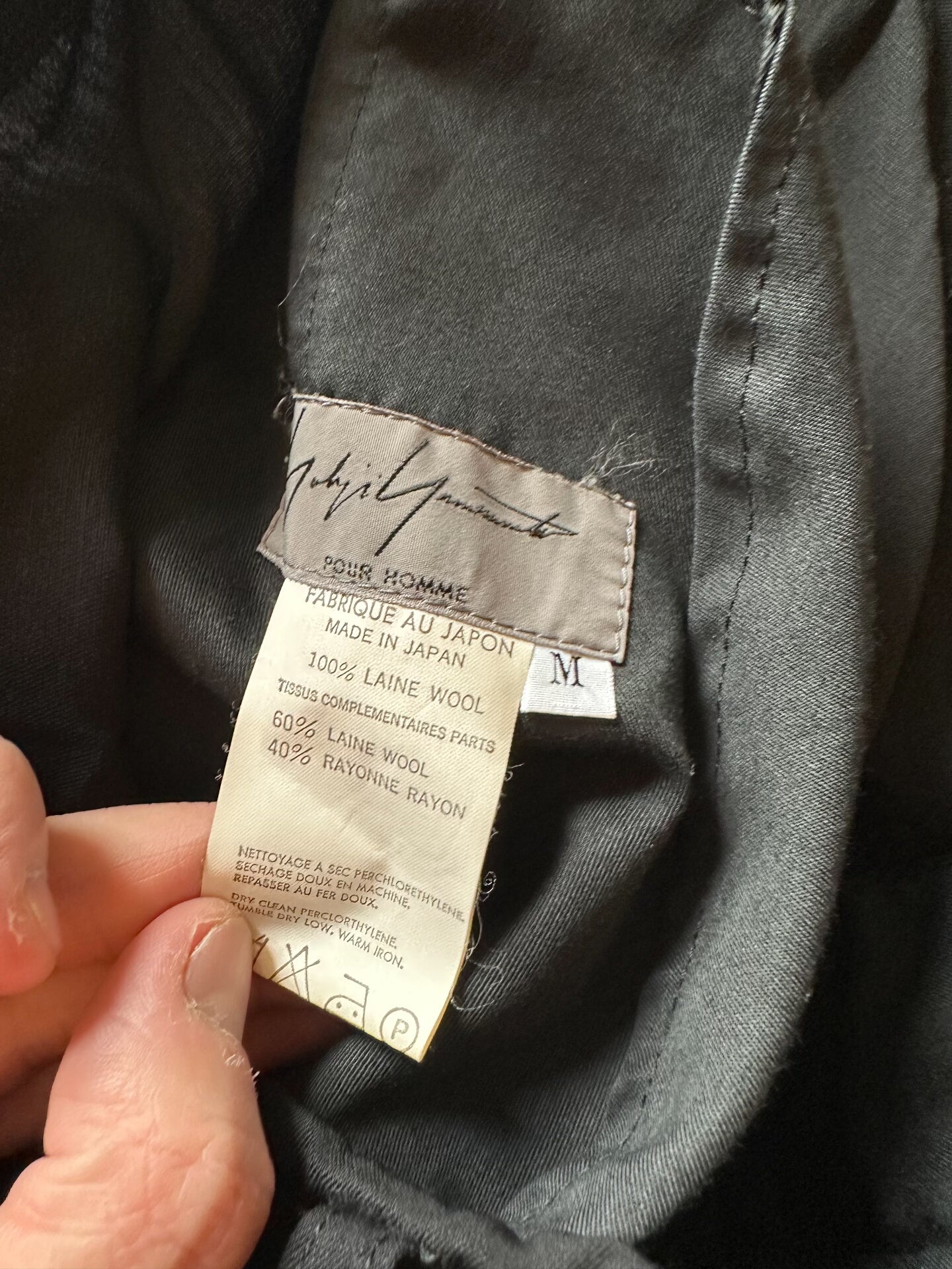 Yohji Yamamoto 96SS Side Stripe Wool Trousers