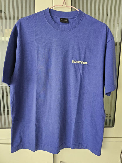 Balenciaga Blue Short Sleeve T-Shirt