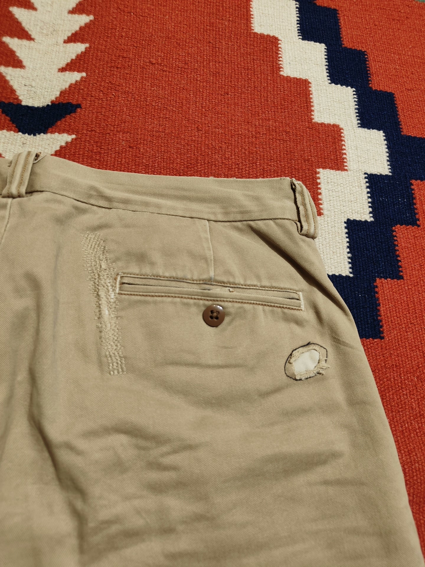 Ralph Lauren Khaki Vintage Southwest Shorts