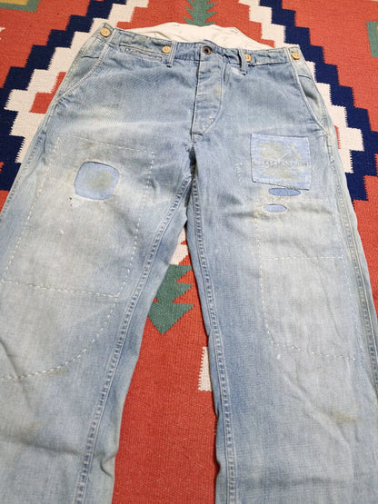 RRL American Vintage Painter Patch Jeans