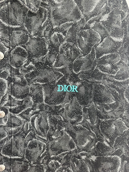 dior x jardin embroidered logo jacket size 46