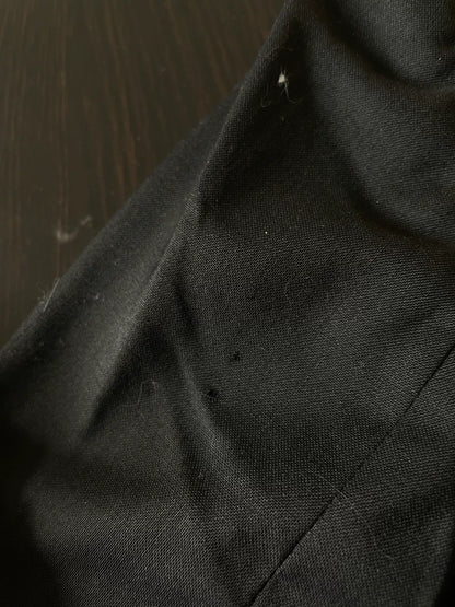 maison margiela black embellished wool suit