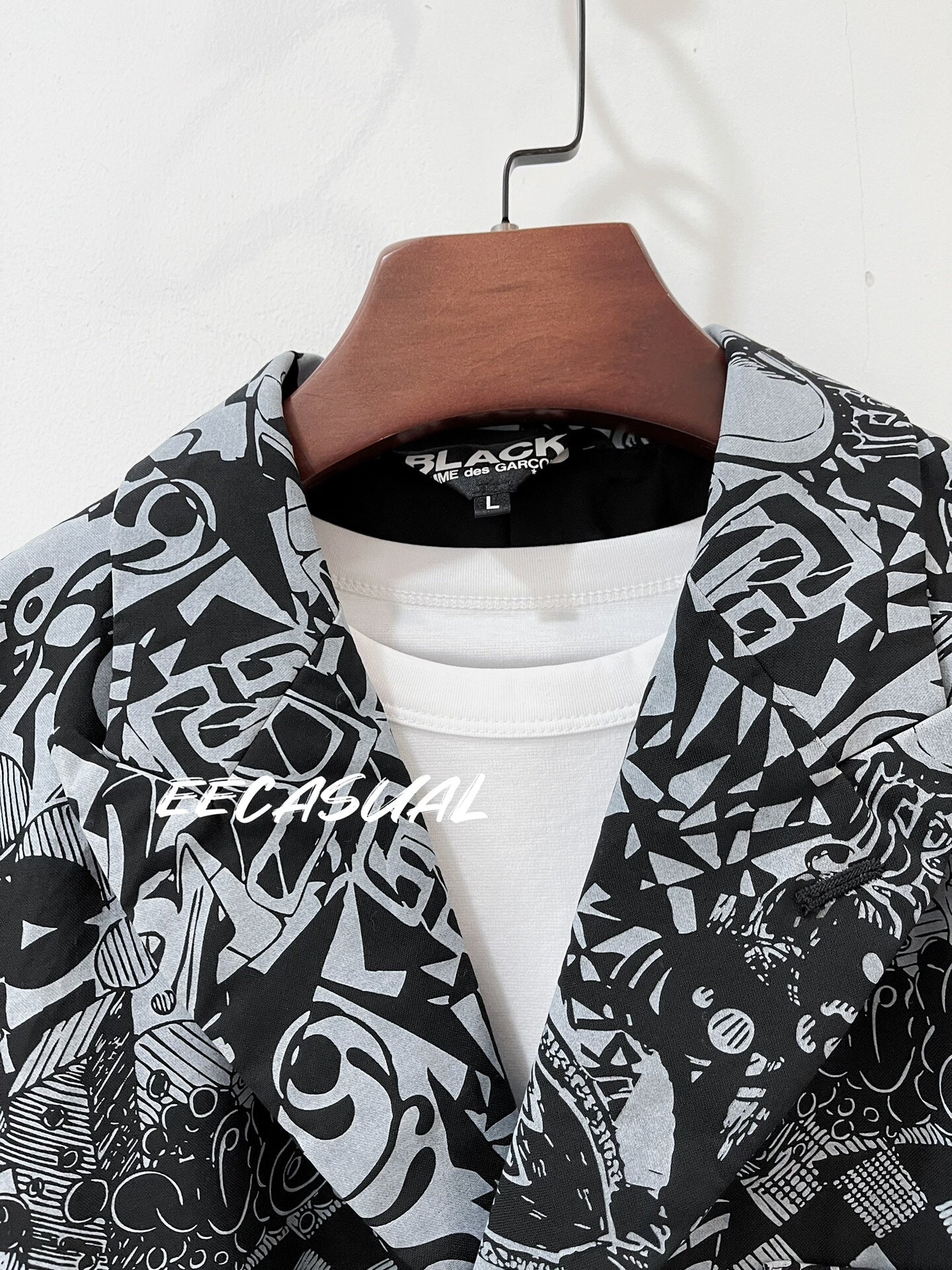 CDG Graffiti Wool Suit Jacket