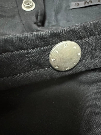 black bomber jacket with diagonal zipper