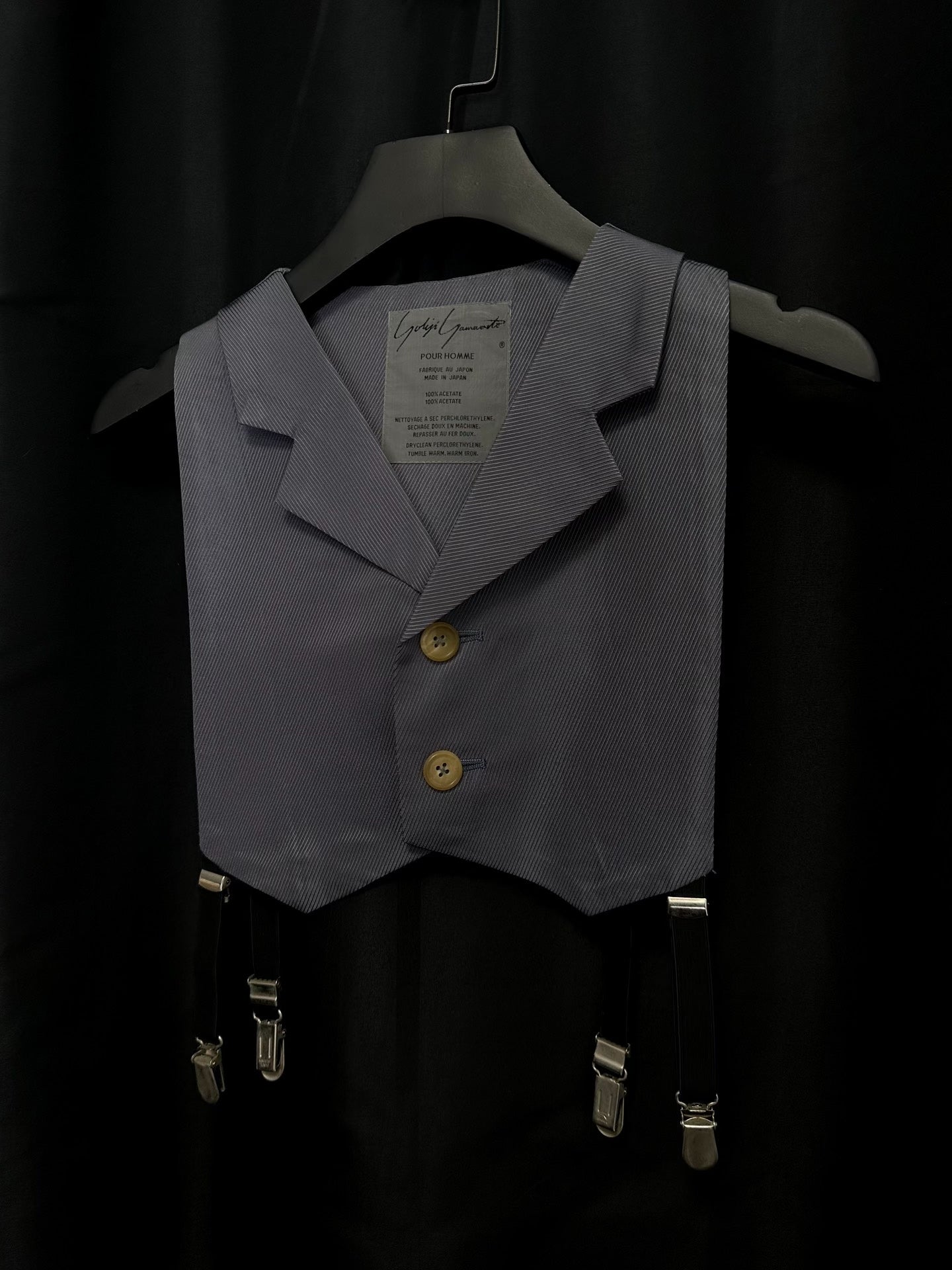Yohji Yamamoto 1980s Suspender Vest