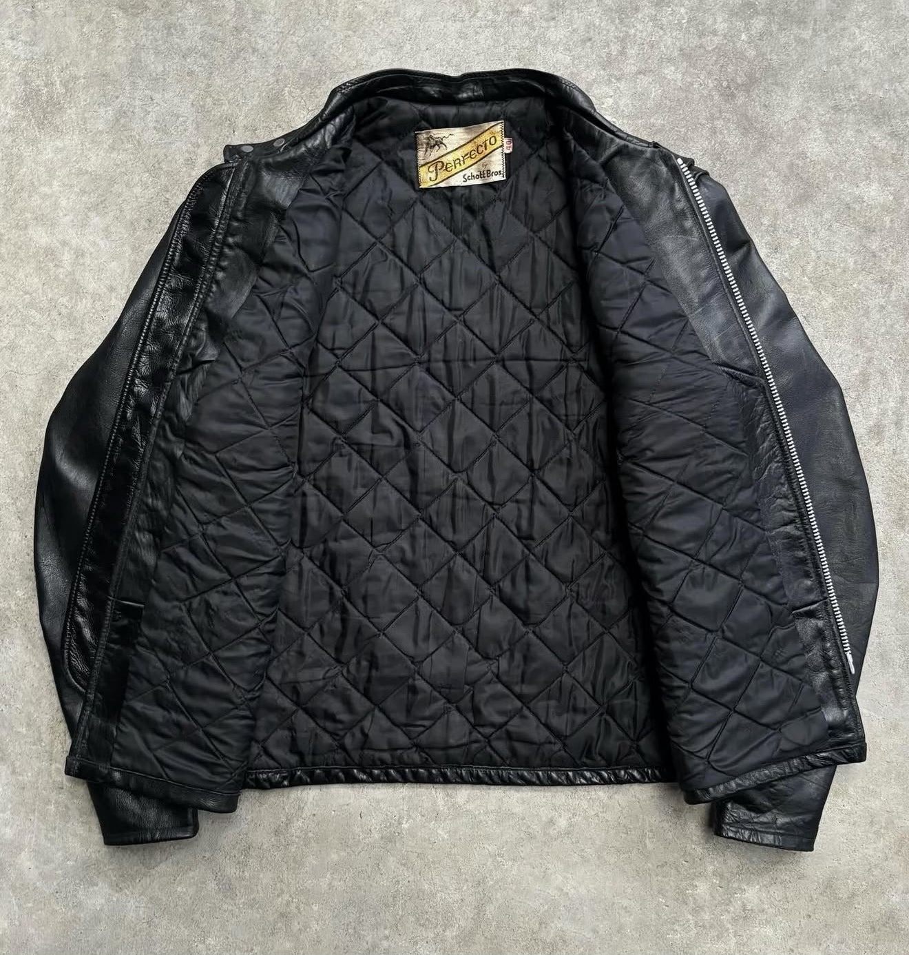 1970s Schott NYC Perfecto 641XX Cafe Racer Jacket