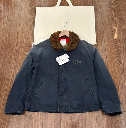 visvim purser deck jacket with wool collar