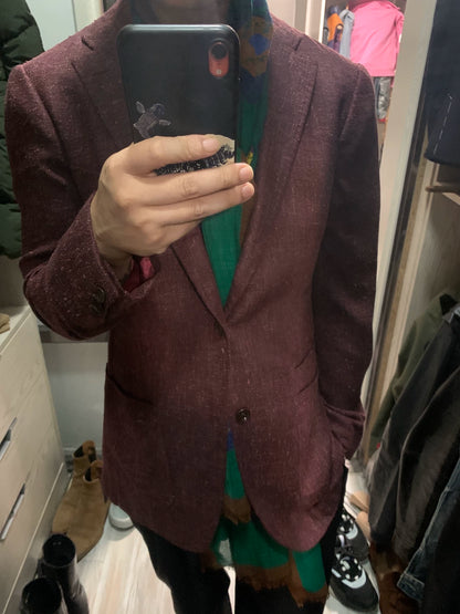 RING JACKET Burgundy Slim Fit Suit