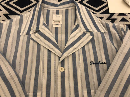 Visvim 20SS CORNET S/S Blue Stripe Shirt