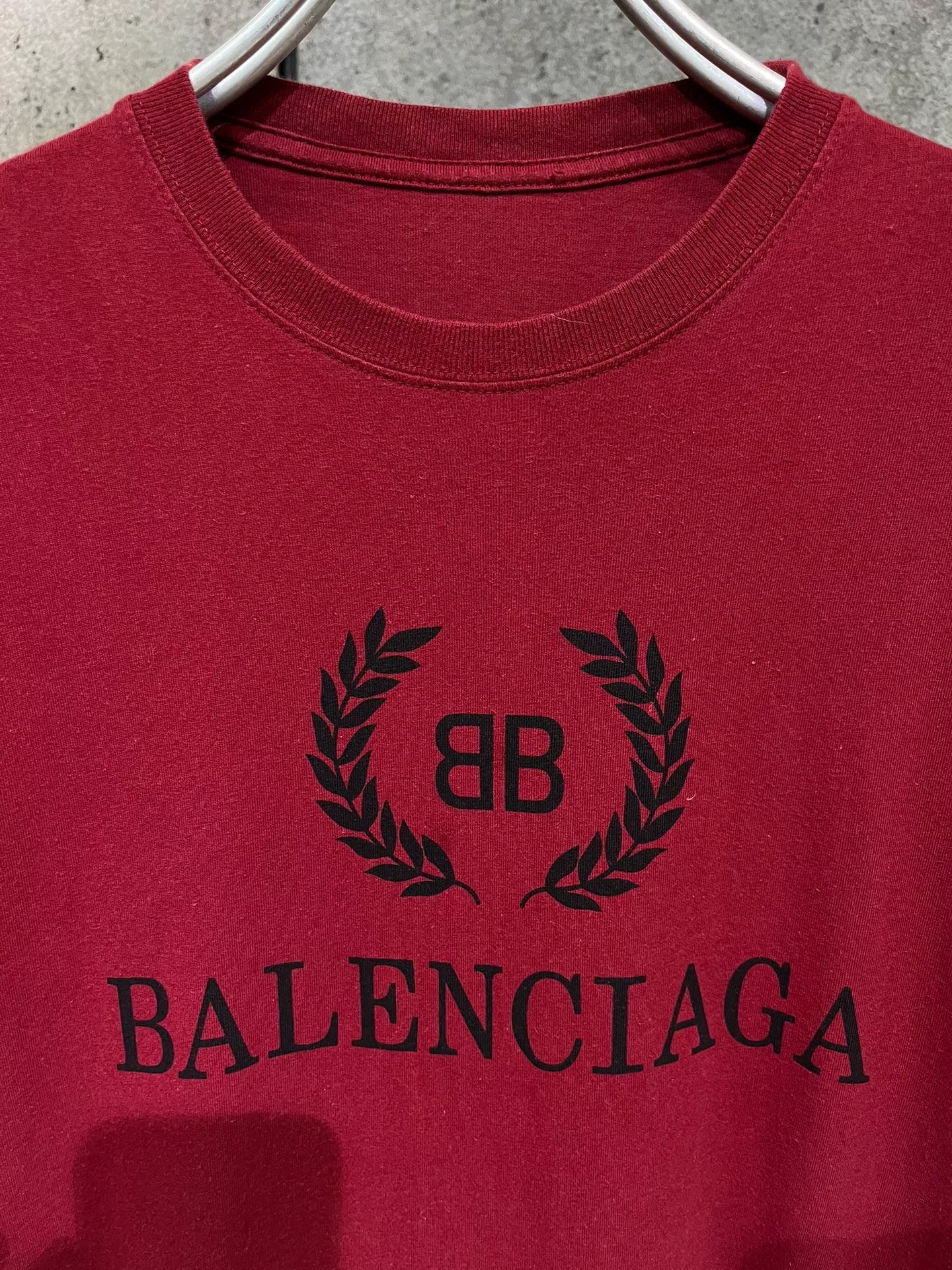 Balenciaga Red Wheat Short Sleeve S