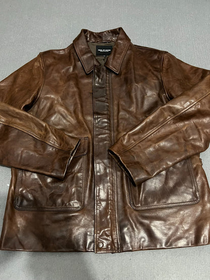 Vintage Oil Wax Horse Leather Jacket