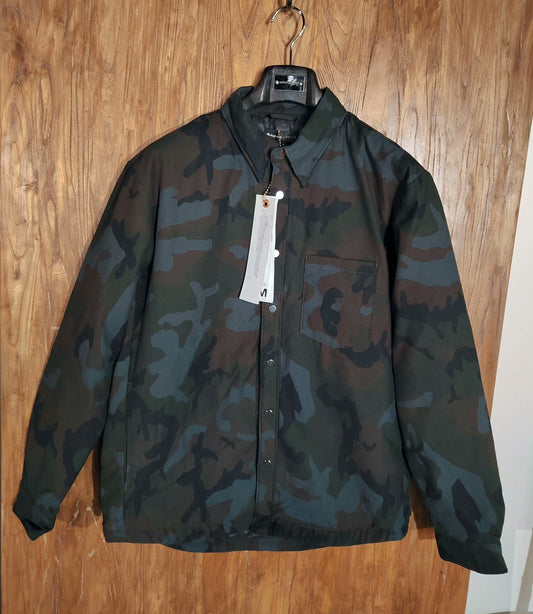 Purple Brand Camouflage Down Jacket
