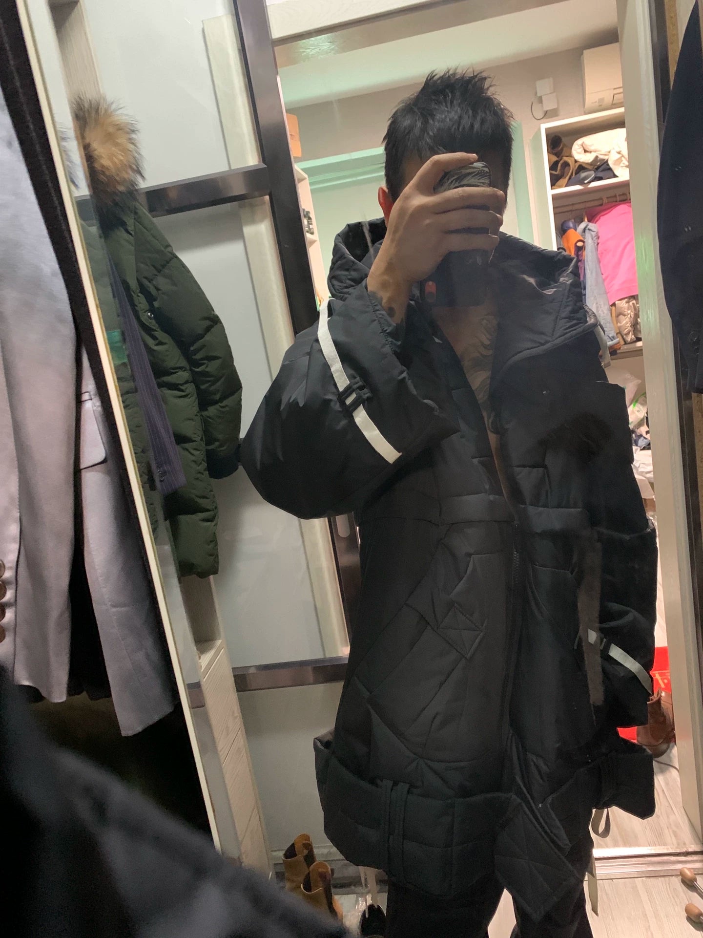 undercover 20aw spider nest city coat