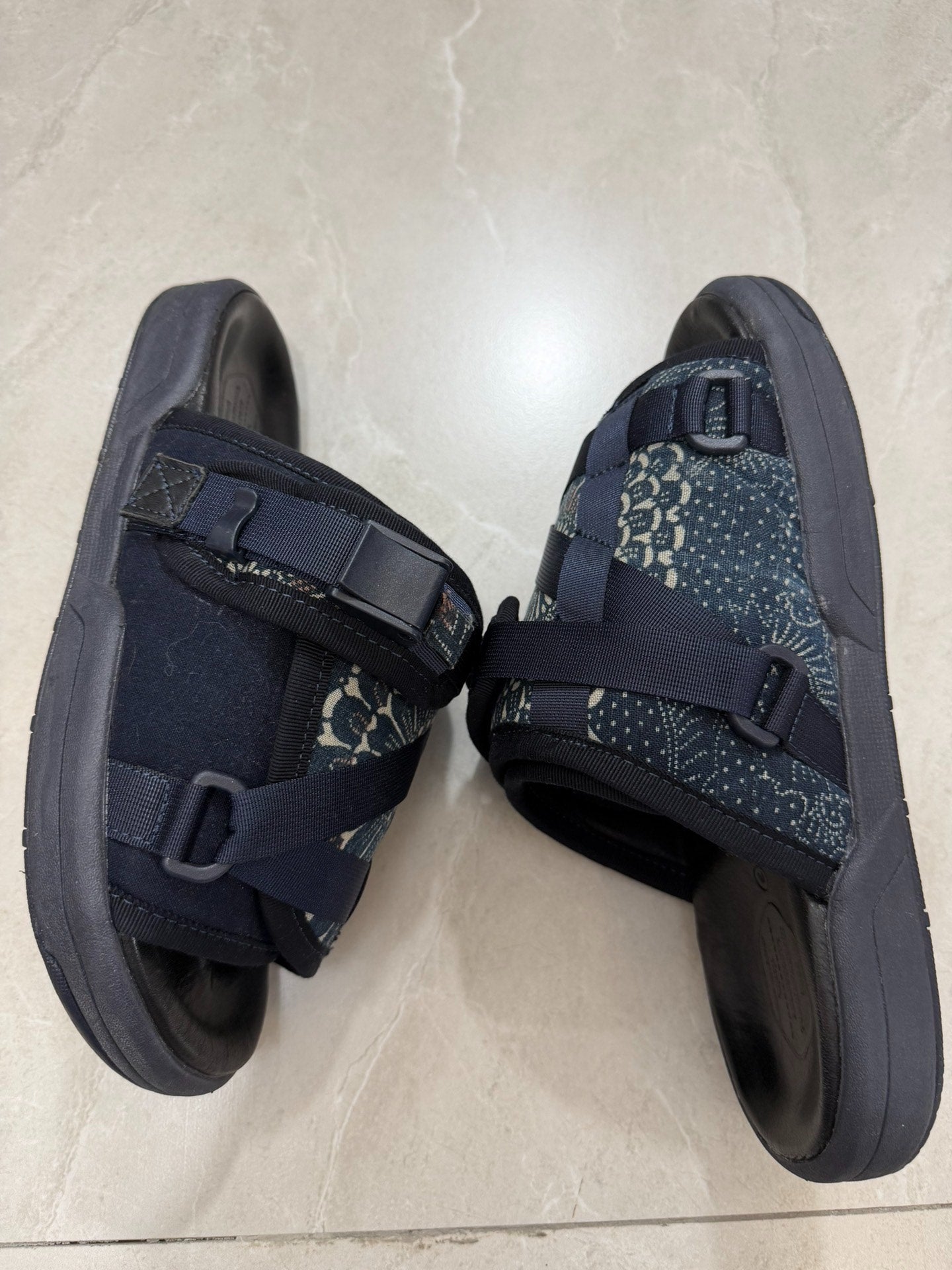 visvim christo indigo vibram sandals
