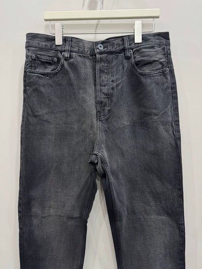 yeezy season 6 black gold denim jeans