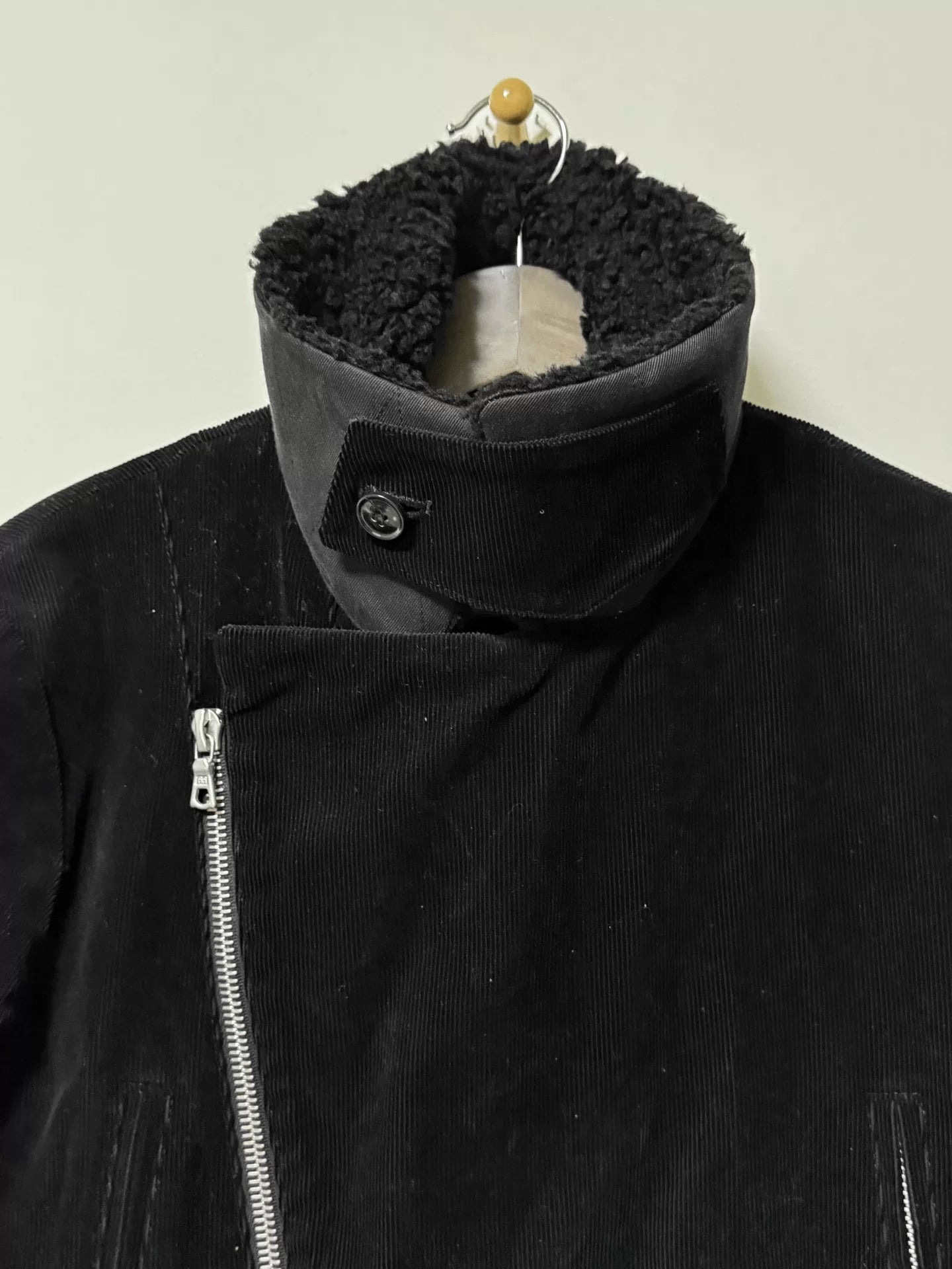 dries van noten black velvet zip jacket