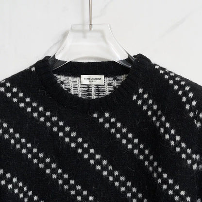Saint Laurent Men's Zigzag Knit Sweater