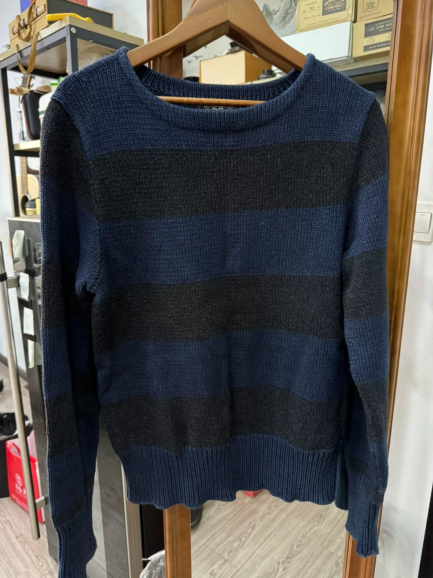 RRL Cotton Knitted Pullover Sweater