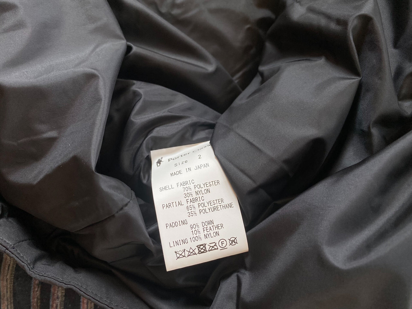 porter classic weather down military coat