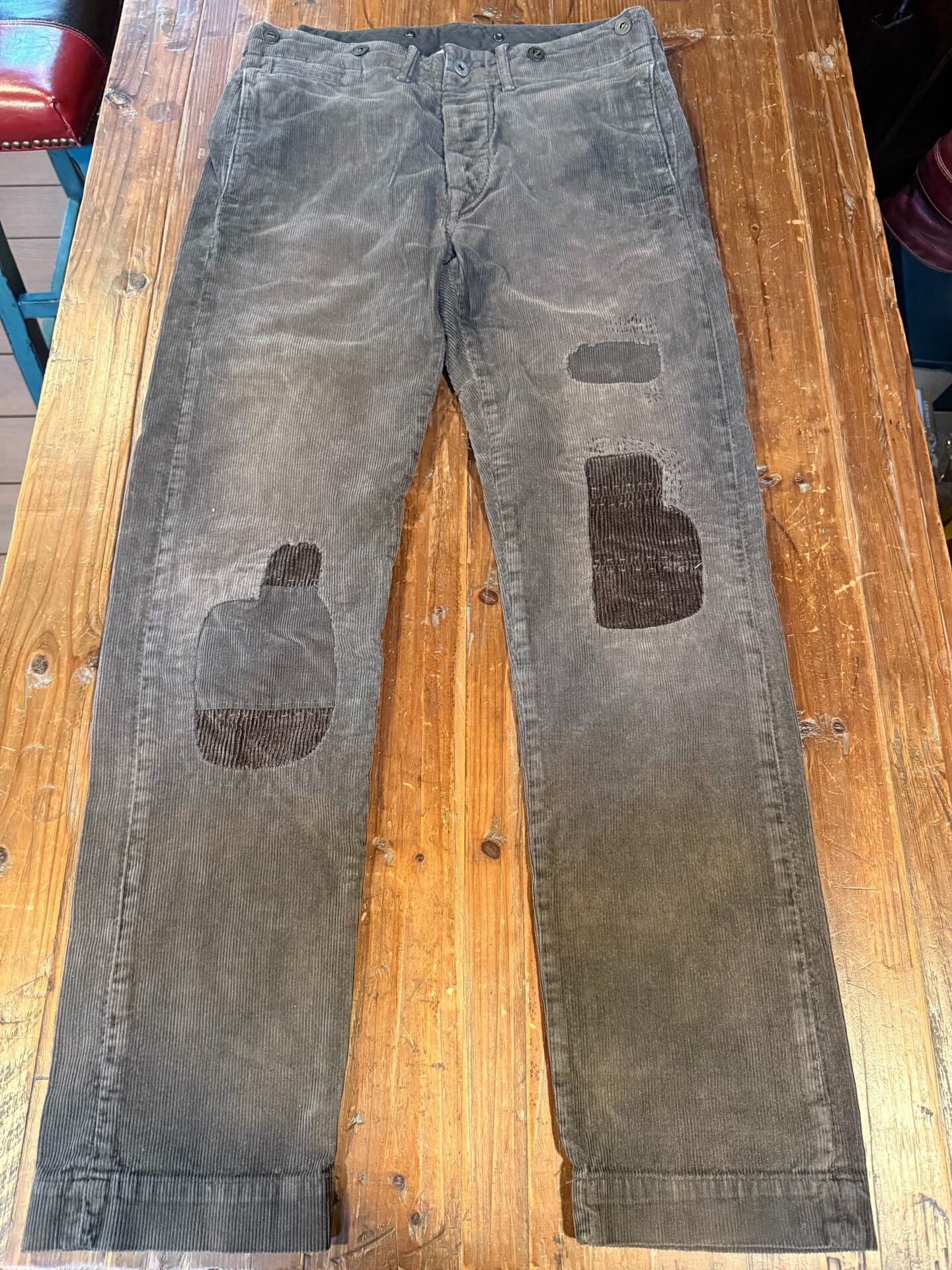 RRL Dark Brown Corduroy Cargo Pants