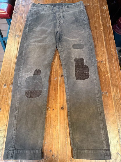 RRL Dark Brown Corduroy Cargo Pants