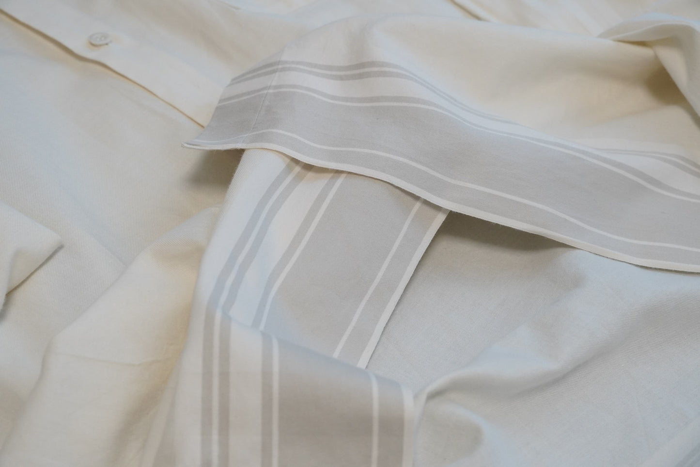 Yohji Yamamoto 2002SS Striped Cream Shirt