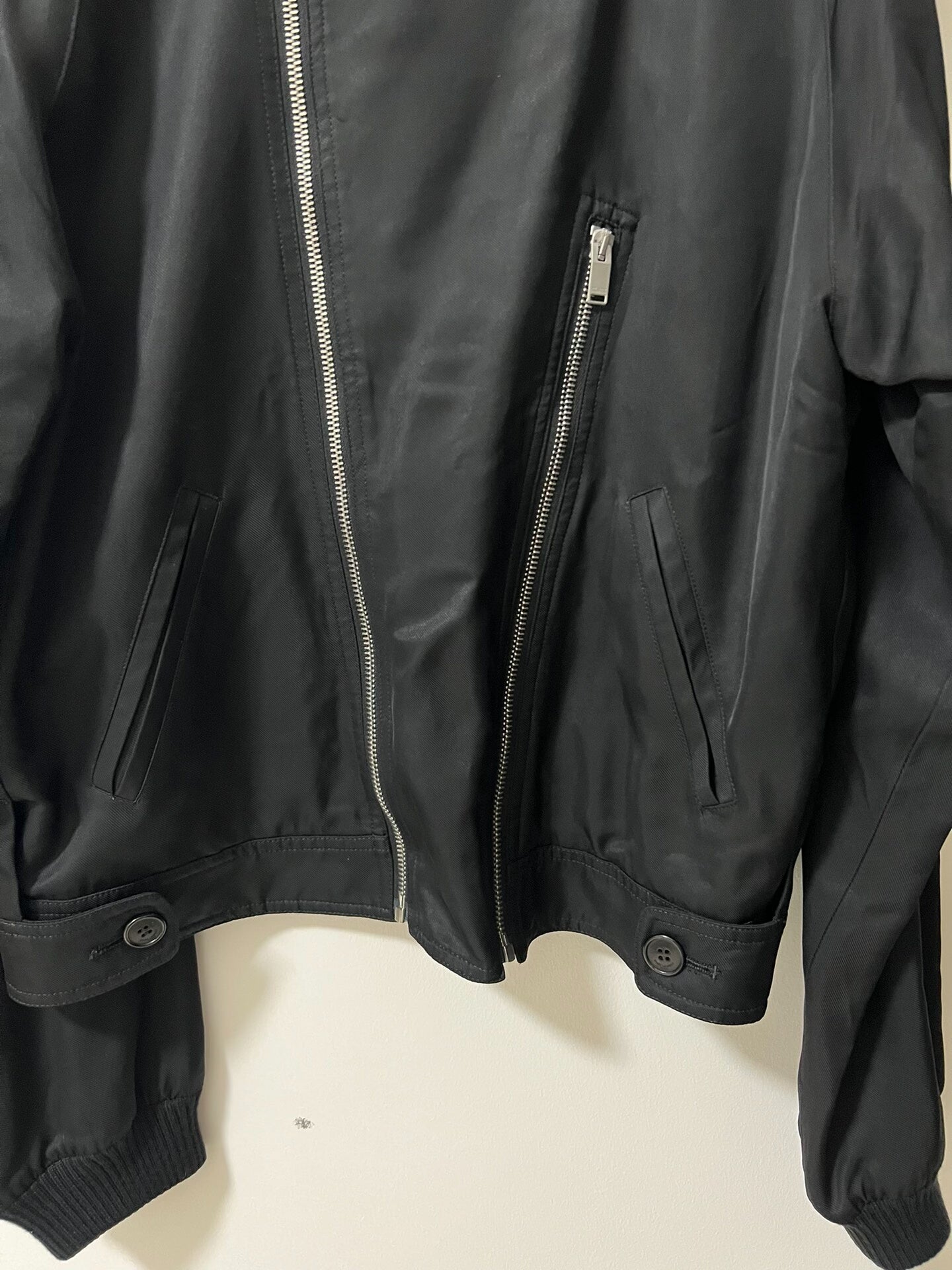 Saint Laurent Paris Black Bomber Jacket