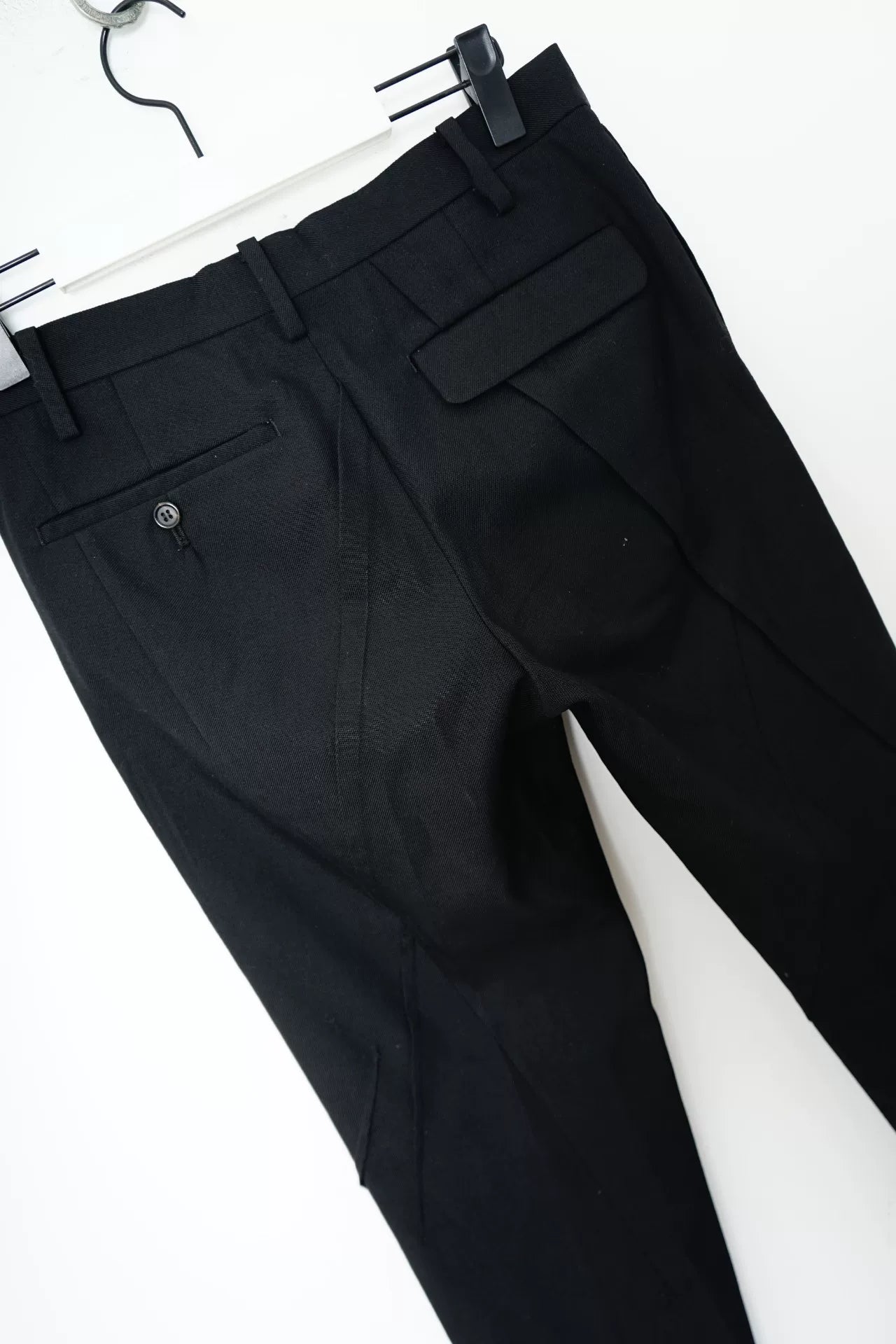 Undercover Wool Cropped Geometric Panel Pants
