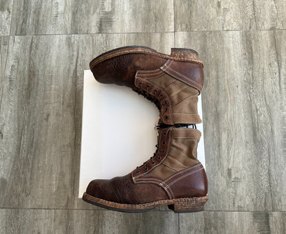 visvim 7 hole folk boots khaki color