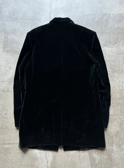 velvet jacket with stylish zipper details