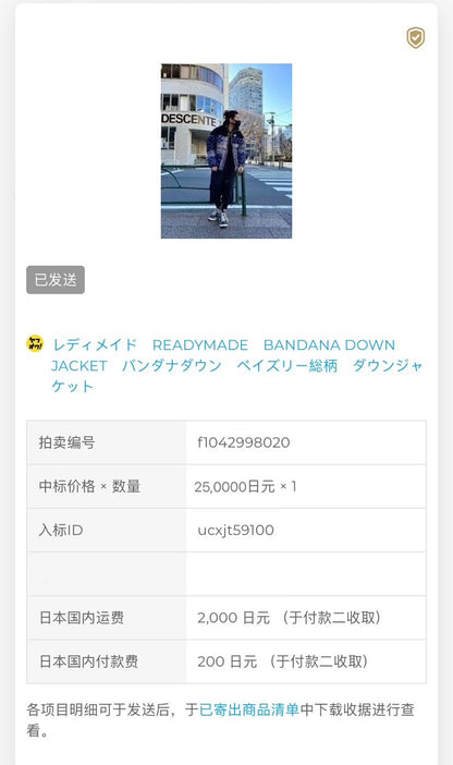 classic paisley down jacket with tags