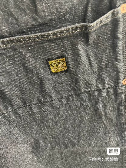 KAPITAL Men's Cotton Drawstring Casual Jeans