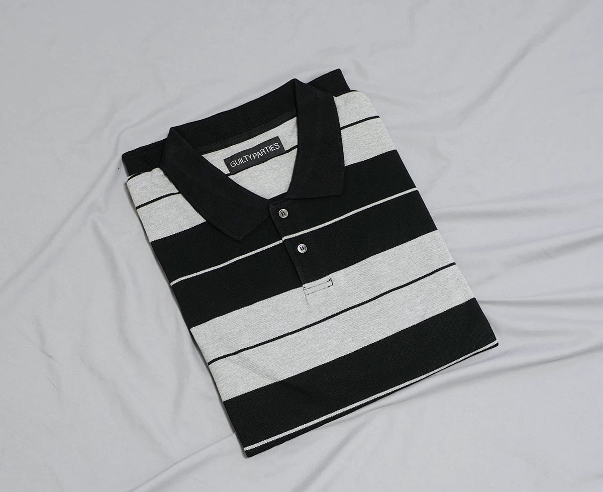 wacko maria striped polo shirt s/s xl