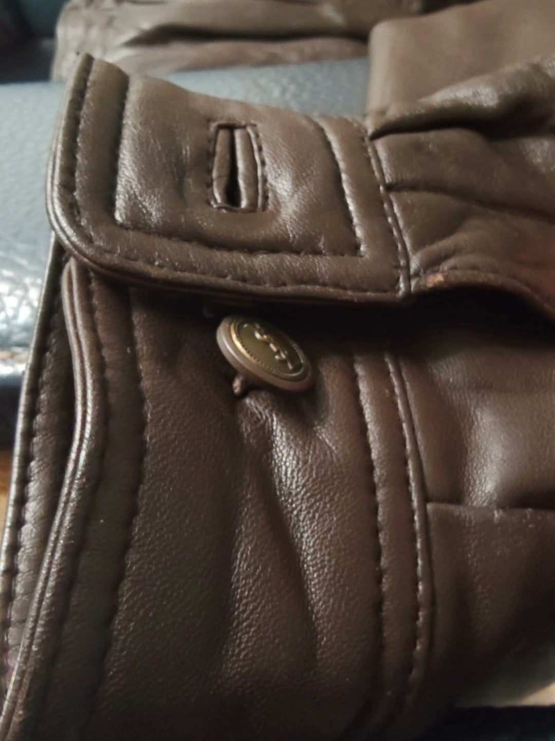 YSL Vintage Brown Men's Leather Jacket