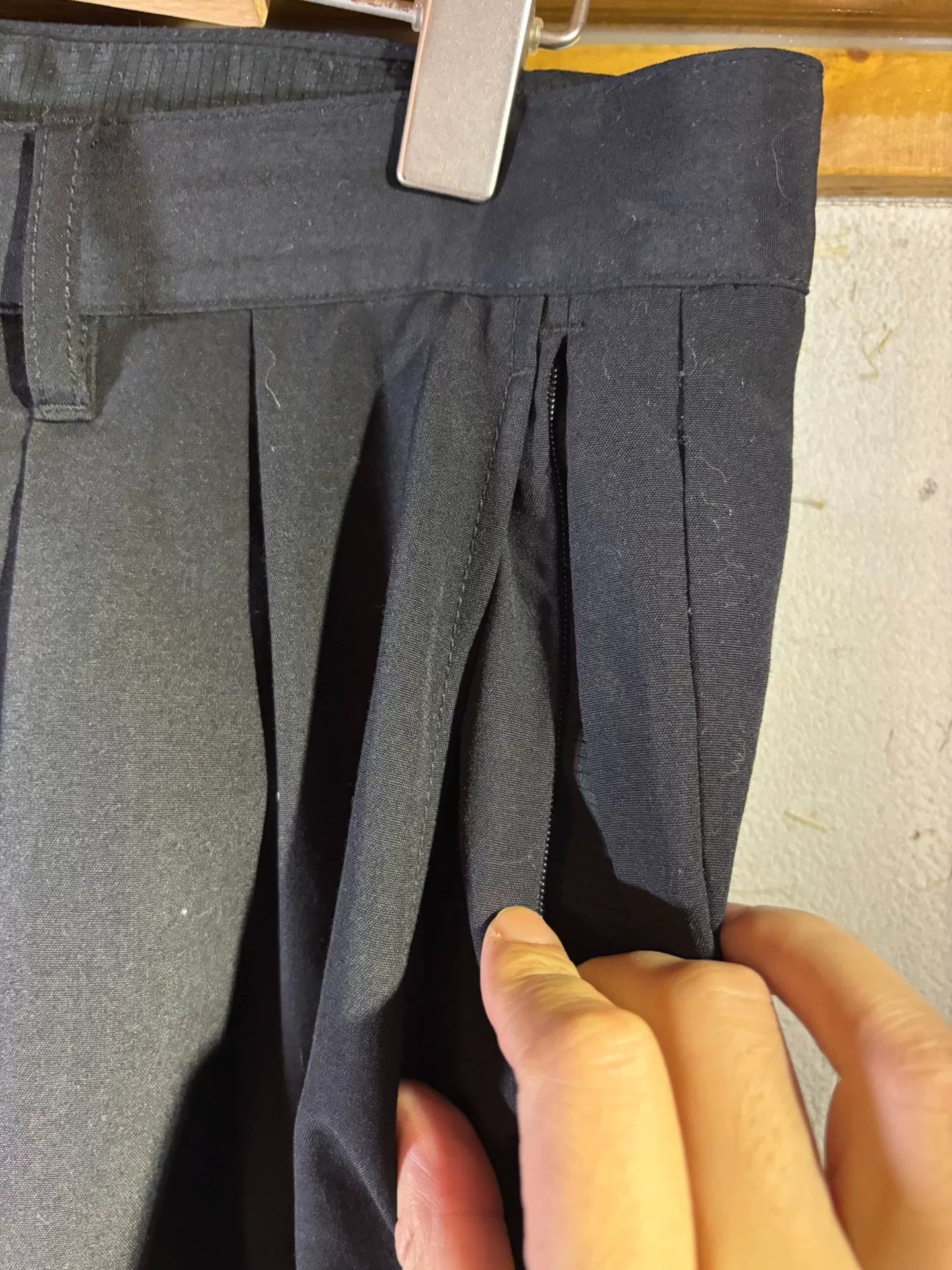 Beams theA Series Wool Wide-Leg Trousers