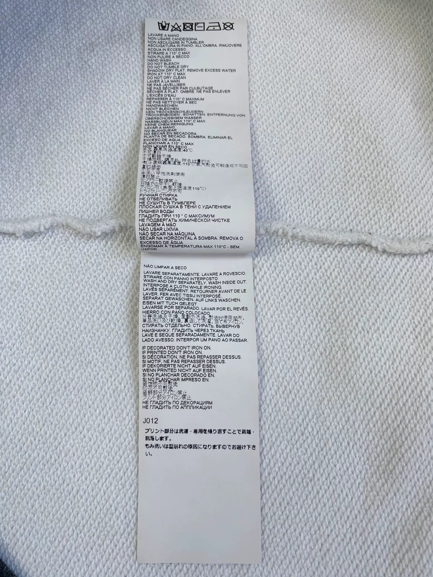 maison margiela black and white sweatshirt