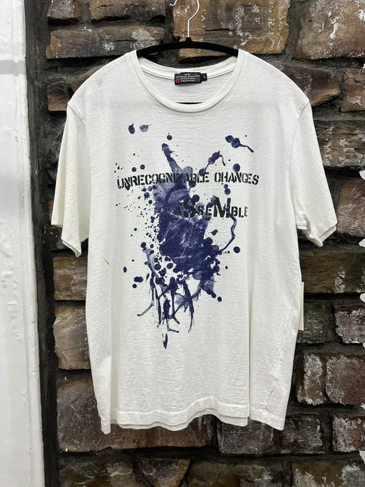 undercover ink splatter short sleeve t-shirt