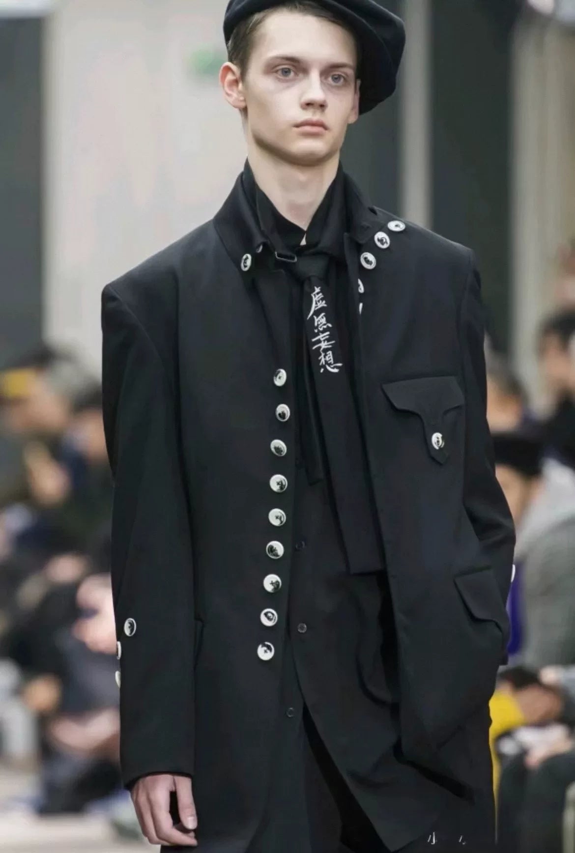 Yohji Yamamoto Black Short Coat