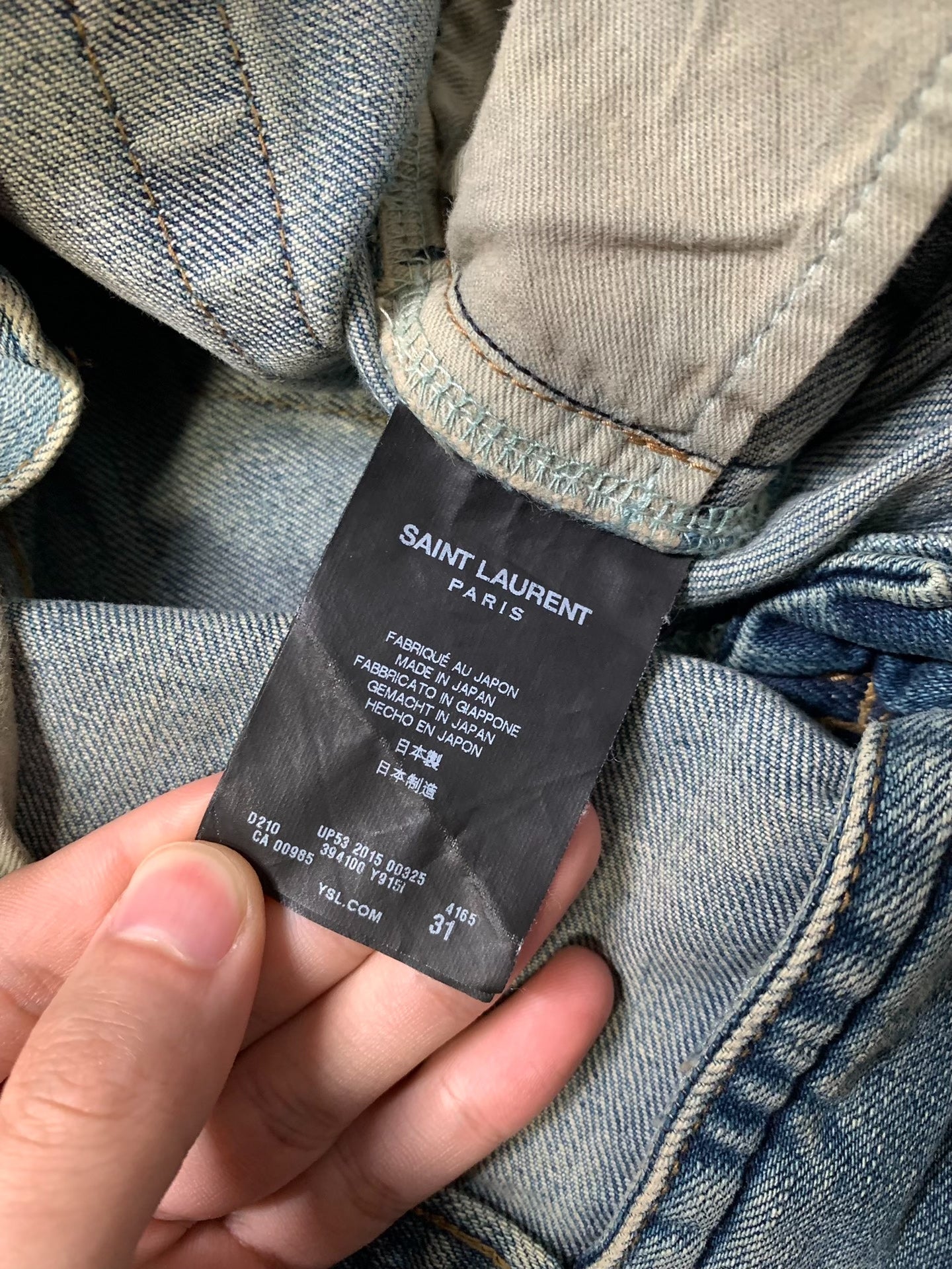 Saint Laurent Distressed Skinny Jeans