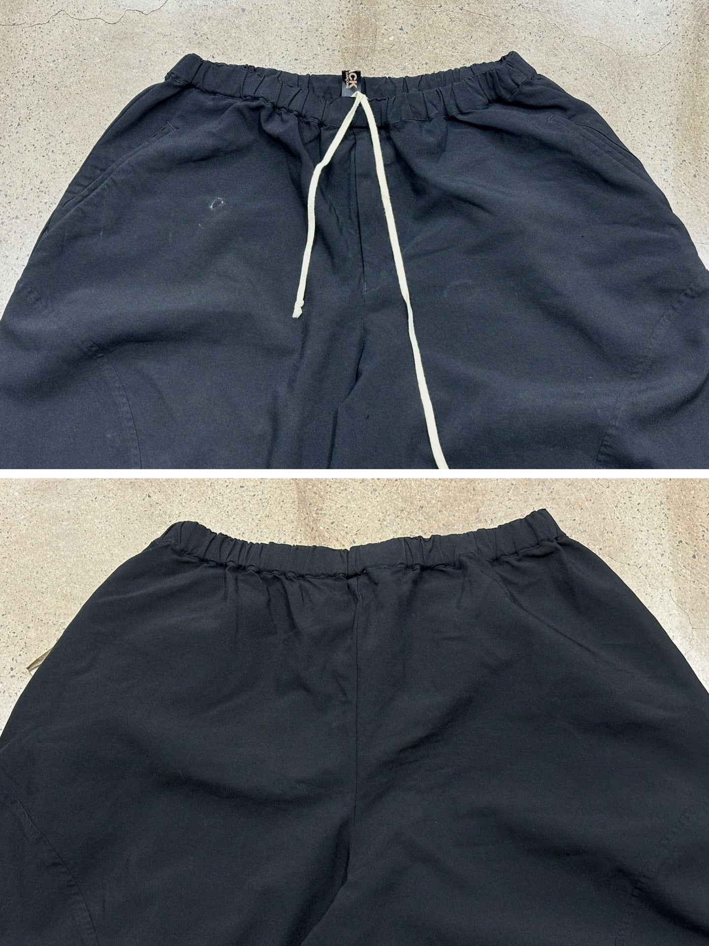 CDG Comme Des Garçons Black Wide-Leg Cropped Pants