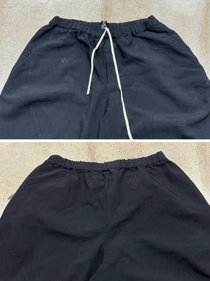 CDG Comme Des Garçons Black Wide-Leg Cropped Pants