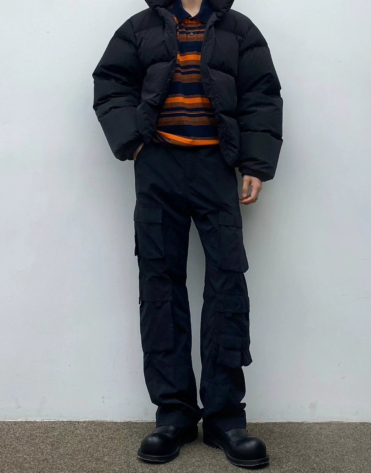 martine rose black cargo trousers for autumn