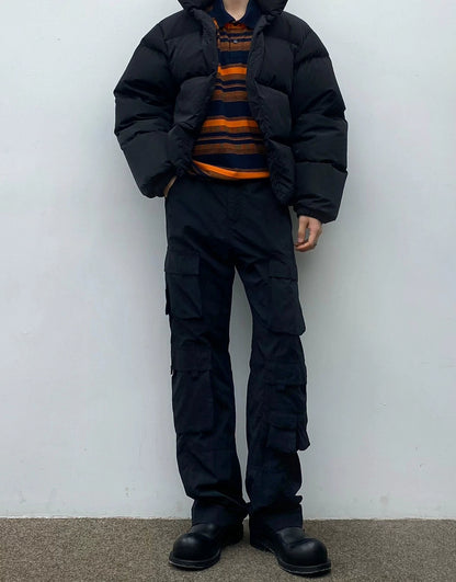 martine rose black cargo trousers for autumn