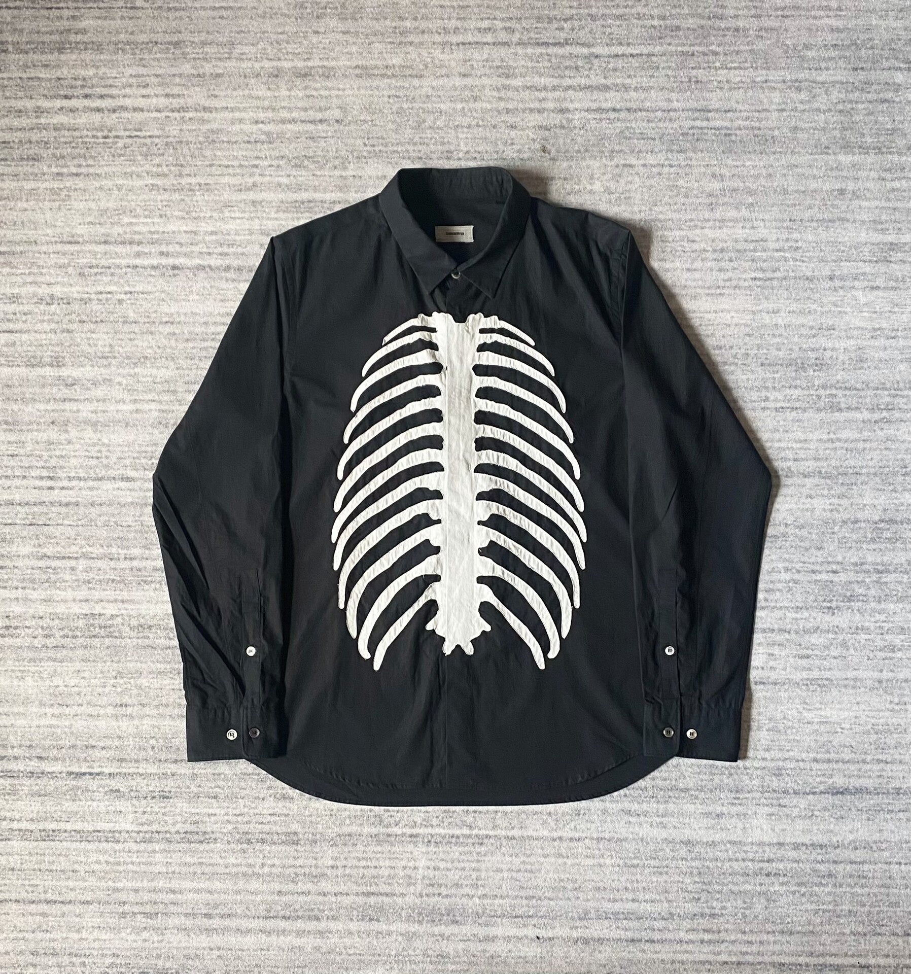 Undercover Skeleton Embroidered Long Sleeve Shirt