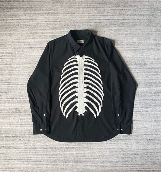 Undercover Skeleton Embroidered Long Sleeve Shirt