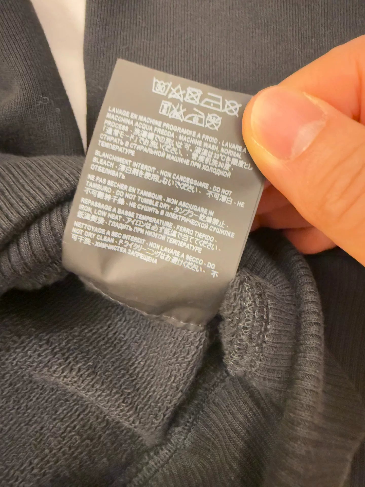 ysl saint laurent classic hoodie in gray