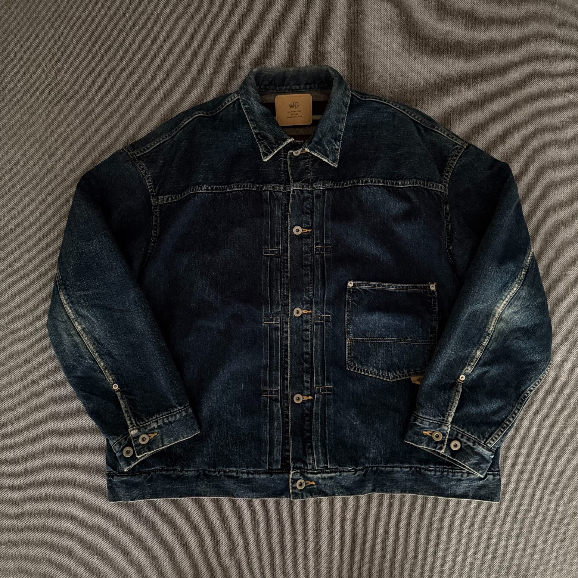 wool-lined denim jacket by Madness