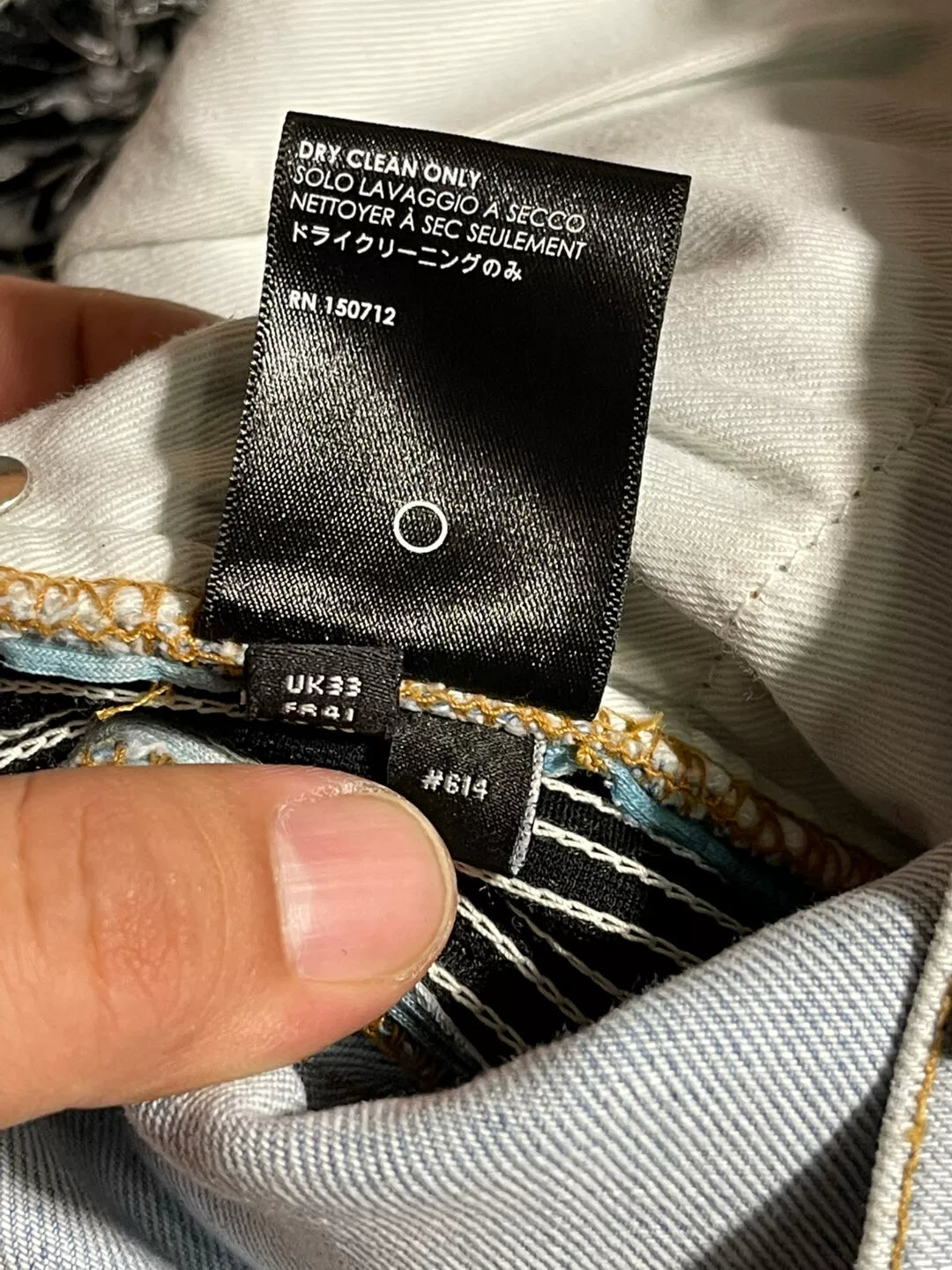 Amiri Watercolor Half Track Jean