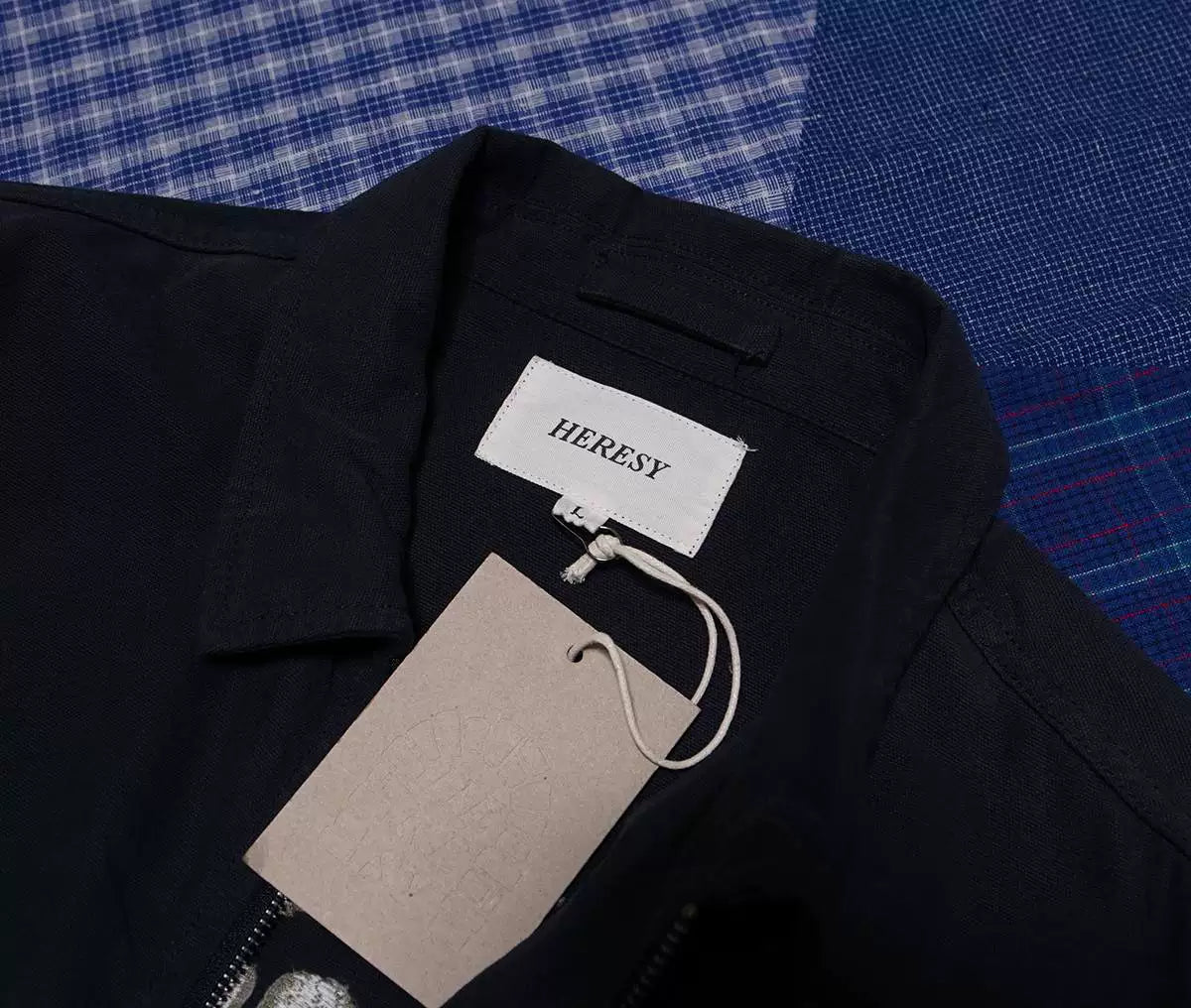 heresy guild navy shirt with logo embroidery